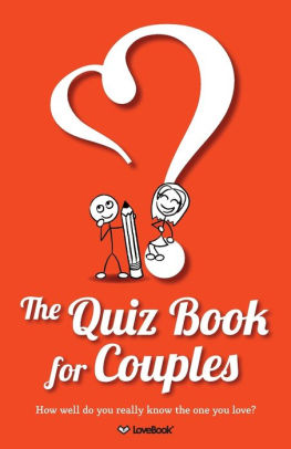 THE QUIZ BOOK FOR COUPLES - LOVEBOOK ; CHAPMAN. KIM